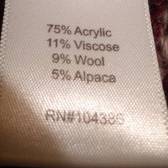 Garnet Hill Sierra Sweater Cardigan Alpaca Wool Blend no size see measurements - Picture 8 of 8